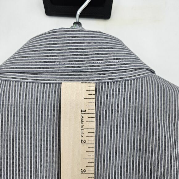 Flying R Ranchwear Pearl Snap Shirt Mens 18 35 Gray Classic Fit Western Made USA - Picture 6 of 11